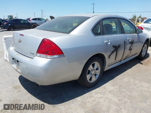 2012 Chevrolet Impala LS Fleet with VIN 2G1WF5E31C1302018, listed as a IAAI auction lot 42625669 with 153,691 mi miles and . Bid and sale history available at DreamBid. Image 4.