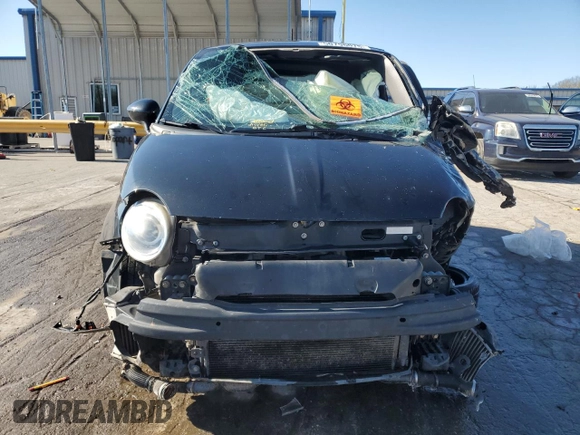 2013 FIAT 500 Turbo with VIN 3C3CFFHH3DT623165, listed as a Copart auction lot 50796075 with 0 mi miles and Salvage Title. Bid and sale history available at carsss.com. Image 5.