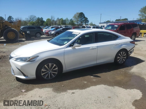 2021 Lexus ES with VIN 58ADZ1B19MU088990, listed as a Copart auction lot 49894955 with 62,016 mi miles and Salvage Title. Bid and sale history available at carsss.com. Image 1.