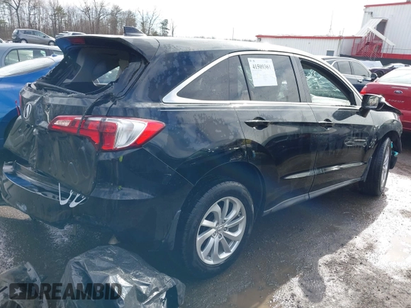 2017 Acura RDX w/Technology Pkg with VIN 5J8TB4H57HL013354, listed as a IAAI auction lot 41509361 with 1 mi miles. Bid and sale history available at carsss.com. Image 4.