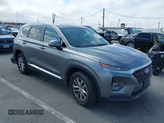 2019 Hyundai Santa Fe SE with VIN 5NMS2CAD1KH097198, listed as a IAAI auction lot 42385225 with 97,906 mi miles and . Bid and sale history available at DreamBid. Image 1.