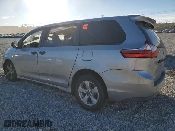2018 Toyota Sienna L with VIN 5TDZZ3DC1JS956802, listed as a Copart auction lot 42245995 with 53,383 mi miles and Salvage Title. Bid and sale history available at DreamBid. Image 2.