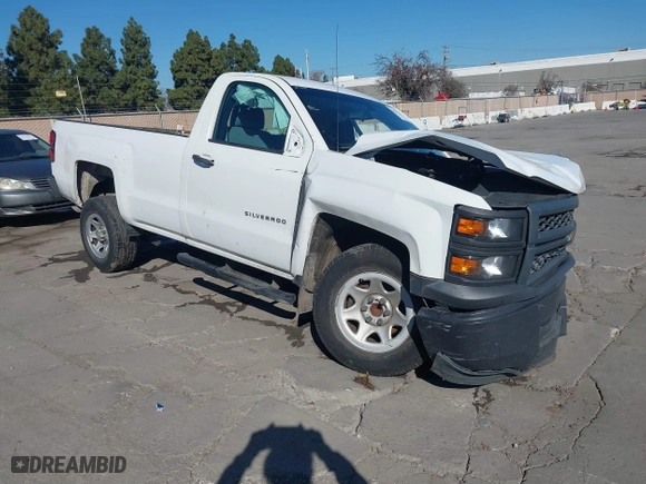 2014 Chevrolet Silverado 1500 Work Truck with VIN 1GCNCPEH8EZ314647, listed as a IAAI auction lot 41432985 with 138,022 mi miles. Bid and sale history available at carsss.com. Image 1.