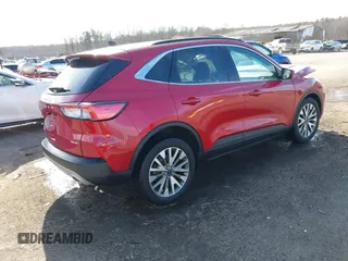 2021 Ford Escape Titanium with VIN 1FMCU9J9XMUA70800, listed as a IAAI auction lot 41717946 with Not Provided miles and . Bid and sale history available at carsss.com. Image 4.