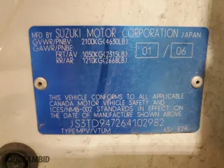 2006 Suzuki Grand Vitara Luxury with VIN JS3TD947264102982, listed as a Copart auction lot 78351834 with 281,655 mi miles and Salvage Title. Bid and sale history available at carsss.com. Image 13.