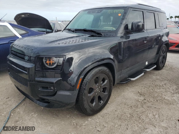 2023 Land Rover Defender S with VIN SALEJ7EX9P2241869, listed as a Copart auction lot 76681134 with 13,883 mi miles and Non Repairable. Bid and sale history available at carsss.com. Image 1.