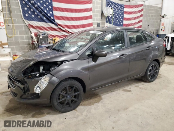 2017 Ford Fiesta SE with VIN 3FADP4BJ1HM147338, listed as a Copart auction lot 51823385 with 60,795 mi miles and Salvage Title. Bid and sale history available at DreamBid. Image 1.