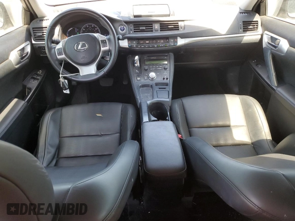 2012 Lexus CT 200h with VIN JTHKD5BH3C2093939, listed as a Copart auction lot 58173095 with 122,990 mi miles and Salvage title. Bid and sale history available at DreamBid. Image 8.