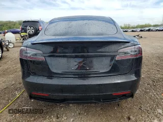 2021 Tesla Model S Plaid with VIN 5YJSA1E6XMF456295, listed as a Copart auction lot 55877025 with Not provided miles and Salvage title. Bid and sale history available at DreamBid. Image 6.