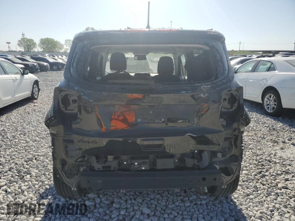 2023 Jeep Renegade Altitude with VIN ZACNJDE1XPPP29734, listed as a Copart auction lot 62008634 with 6,402 mi miles and Salvage Title. Bid and sale history available at DreamBid. Image 6.