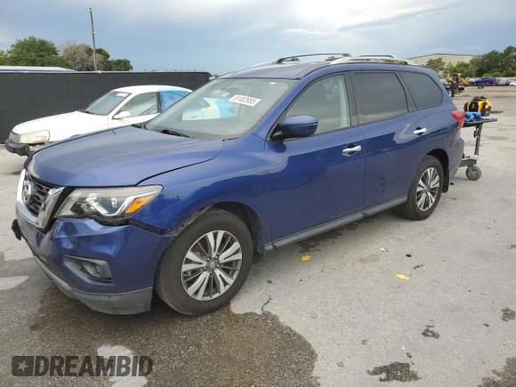 2017 Nissan Pathfinder SL with VIN 5N1DR2MNXHC694260, listed as a Copart auction lot 61482955 with 139,336 mi miles and Non repairable. Bid and sale history available at DreamBid. Image 1.