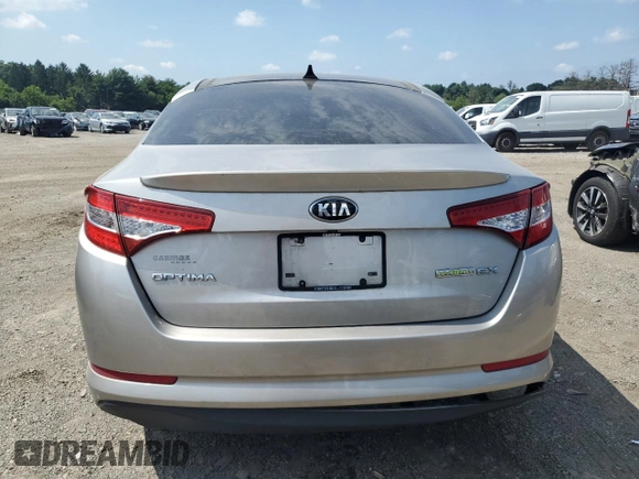 2013 Kia Optima Hybrid LX with VIN KNAGM4AD2D5057303, listed as a Copart auction lot 65428374 with 168,513 mi miles and Salvage Title. Bid and sale history available at carsss.com. Image 6.