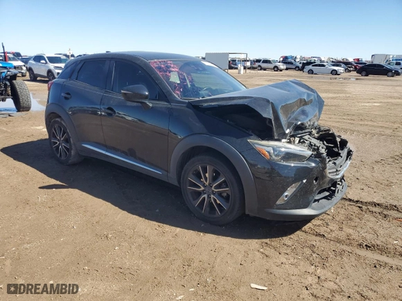 2017 Mazda CX-3 Grand Touring with VIN JM1DKFD77H0156571, listed as a Copart auction lot 47561835 with 72,528 mi miles and Salvage Title. Bid and sale history available at carsss.com. Image 4.