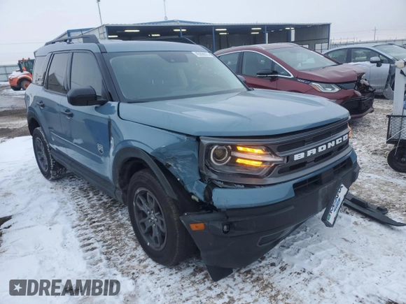2021 Ford Bronco Sport Big Bend z VIN 3FMCR9B62MRB38620, wystawiony jako Copart lot #45008875 z przebiegiem 55 555 mil mil oraz Szkoda całkowita • Salvage title. Historia ofert i sprzedaży dostępna na DreamBid. Obrazek 4.