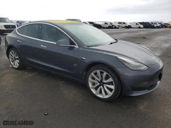 2018 Tesla Model 3 Long Range Battery with VIN 5YJ3E1EA1JF009430, listed as a Copart auction lot 45607395 with 55,431 mi miles and Clean Title. Bid and sale history available at carsss.com. Image 4.