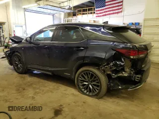 2021 Lexus RX with VIN 2T2YGMDA4MC072030, listed as a Copart auction lot 44034824 with 43,791 mi miles. Bid and sale history available at carsss.com. Image 2.