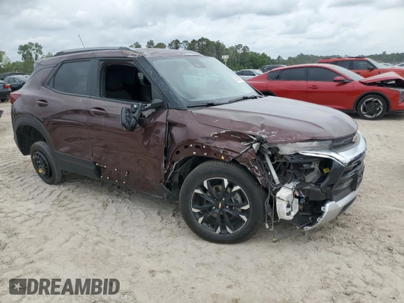 2023 Chevrolet TrailBlazer LT with VIN KL79MPS23PB078741, listed as a Copart auction lot 55104555 with 11,652 mi miles and Salvage Title. Bid and sale history available at DreamBid. Image 4.