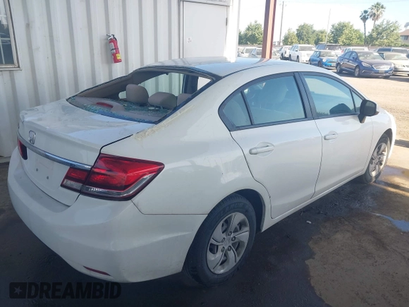 2013 Honda Civic LX z VIN 19XFB2F54DE295250, wystawiony jako IAAI lot #42334848 z przebiegiem 98 062 mil mil oraz . Historia ofert i sprzedaży dostępna na DreamBid. Obrazek 4.