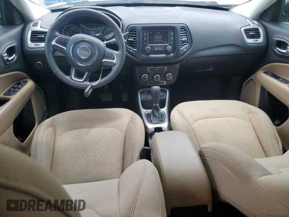 2018 Jeep Compass Sport with VIN 3C4NJCAB1JT461958, listed as a Copart auction lot 59567105 with 181,632 mi miles and Salvage title. Bid and sale history available at DreamBid. Image 8.