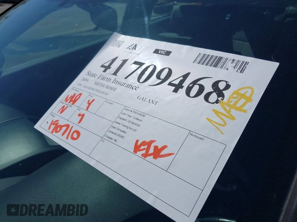 2009 Mitsubishi Galant ES z VIN 4A3AB36F39E018310, wystawiony jako IAAI lot #41709468 z przebiegiem 190 710 mil mil oraz . Historia ofert i sprzedaży dostępna na DreamBid. Obrazek 17.