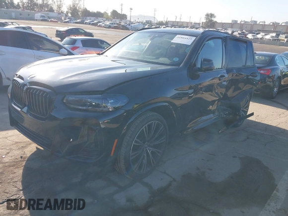 2023 BMW X3 sDrive30i with VIN 5UX43DP08P9P10029, listed as a IAAI auction lot 41804425 with 13,429 mi miles and . Bid and sale history available at DreamBid. Image 17.