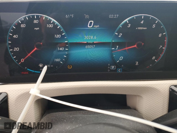2021 Mercedes-Benz A 220 with VIN W1K3G4EB7MJ280337, listed as a Copart auction lot 42810135 with 65,057 mi miles and Salvage Title. Bid and sale history available at DreamBid. Image 9.