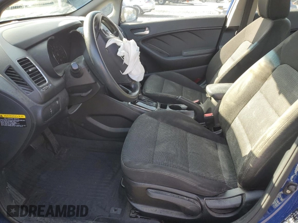 2017 Kia Forte LX with VIN 3KPFK4A78HE128822, listed as a Copart auction lot 52456895 with 0 mi miles and Salvage Title. Bid and sale history available at carsss.com. Image 7.