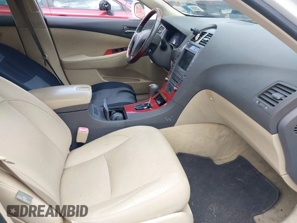 2008 Lexus ES 350 with VIN JTHBJ46G682196042, listed as a IAAI auction lot 42018692 with 163,023 mi miles. Bid and sale history available at carsss.com. Image 5.