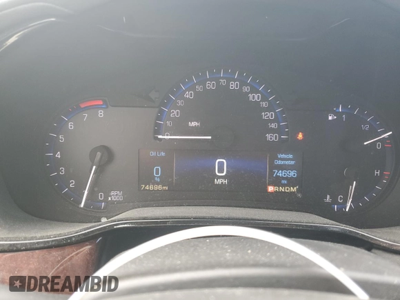 2015 Cadillac CTS Luxury AWD with VIN 1G6AX5SX8F0117862, listed as a Copart auction lot 50394875 with 74,696 mi miles and Clean title. Bid and sale history available at DreamBid. Image 9.