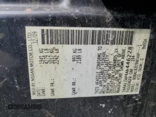 2010 Nissan Altima 2.5 S with VIN 1N4AL2AP4AN446228, listed as a Copart auction lot 47817165 with 156,535 mi miles and Salvage Title. Bid and sale history available at carsss.com. Image 12.
