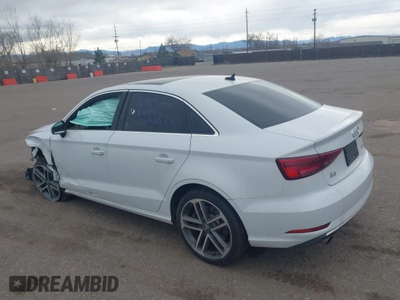 2019 Audi A3 Sedan Premium with VIN WAUBEGFF8KA113719, listed as a IAAI auction lot 41840859 with 69,700 mi miles. Bid and sale history available at carsss.com. Image 3.