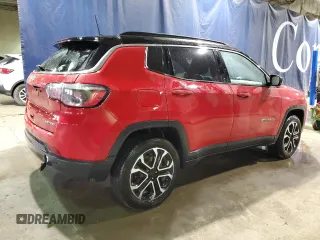 2024 Jeep Compass Limited with VIN 3C4NJDCNXRT594128, listed as a Copart auction lot 88882875 with 19,277 mi miles and Salvage title. Bid and sale history available at DreamBid. Image 3.