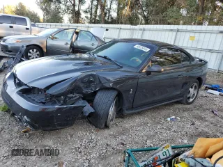 1997 Ford Mustang Cobra with VIN 1FALP47VXVF193303, listed as a Copart auction lot 88025845 with 114,841 mi miles and Salvage Title. Bid and sale history available at carsss.com. Image 1.