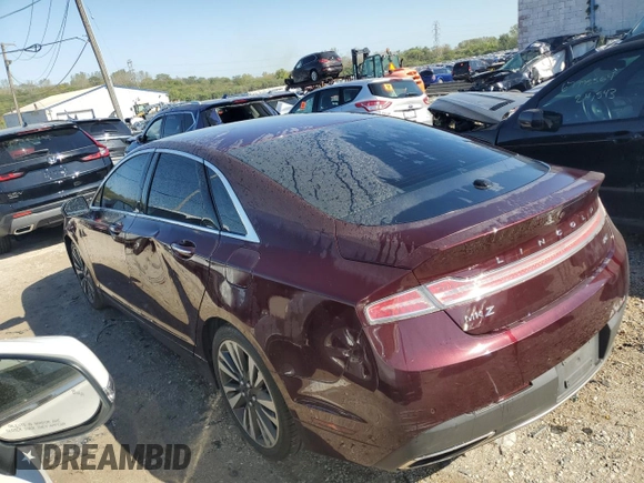 2017 Lincoln MKZ Select with VIN 3LN6L5CC6HR612067, listed as a Copart auction lot 72513424 with 98,621 mi miles and Clean Title. Bid and sale history available at DreamBid. Image 2.