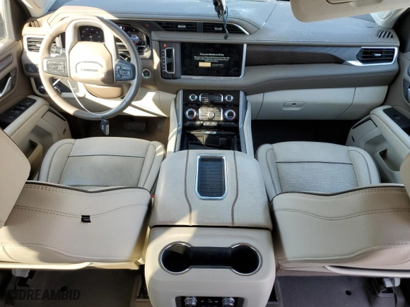 2022 GMC Yukon XL Denali with VIN 1GKS1JKL6NR244178, listed as a Copart auction lot 47449215 with 47,794 mi miles and Salvage Title. Bid and sale history available at carsss.com. Image 8.