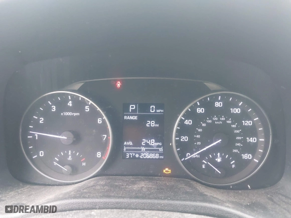 2017 Hyundai Elantra SE with VIN KMHD74LFXHU095512, listed as a IAAI auction lot 41627746 with 206,868 mi miles. Bid and sale history available at carsss.com. Image 15.