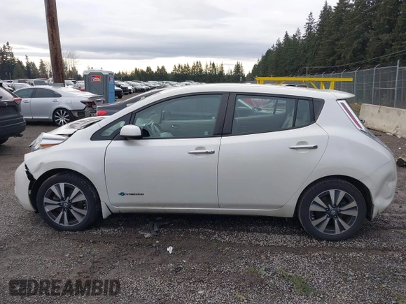 2016 Nissan LEAF SL with VIN 1N4BZ0CP5GC306794, listed as a IAAI auction lot 41120675 with 46,819 mi miles. Bid and sale history available at carsss.com. Image 14.