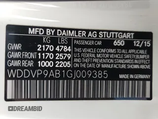 2016 Mercedes-Benz B Electric Drive with VIN WDDVP9AB1GJ009385, listed as a Copart auction lot 46755325 with 46,054 mi miles and Clean Title. Bid and sale history available at DreamBid. Image 13.