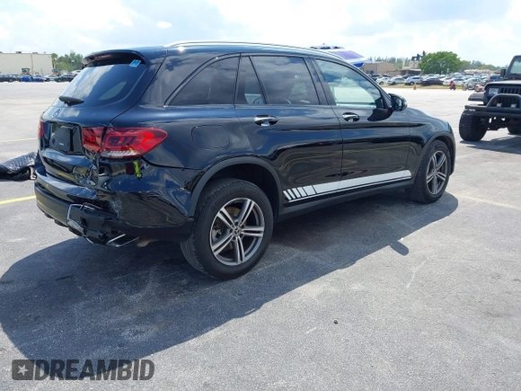 2020 Mercedes-Benz GLC 300 with VIN WDC0G8DB3LF734343, listed as a IAAI auction lot 41894613 with 88,728 mi miles and . Bid and sale history available at DreamBid. Image 4.