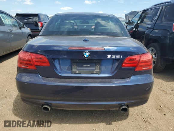 2012 BMW 3 Series 335i with VIN WBADX7C56CE744817, listed as a Copart auction lot 62184325 with 78,621 mi miles and Salvage title. Bid and sale history available at DreamBid. Image 6.