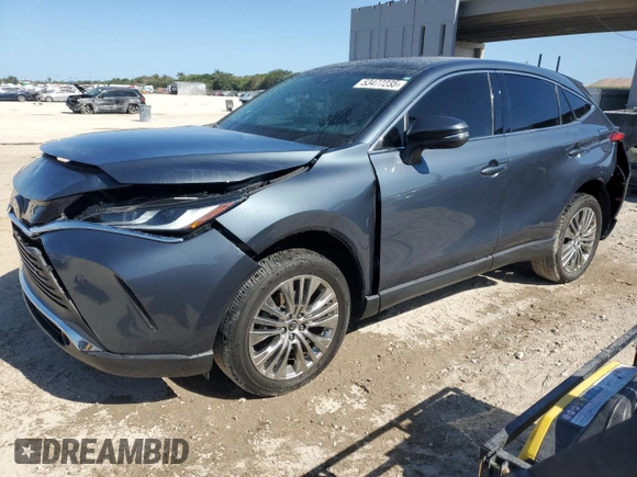 2022 Toyota Venza LE with VIN JTEAAAAH4NJ100997, listed as a Copart auction lot 53477235 with 18,099 mi miles and Salvage Title. Bid and sale history available at carsss.com. Image 1.