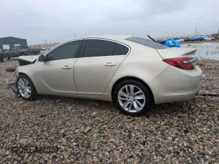 2014 Buick Regal Premium I with VIN 2G4GN5EX0E9312735, listed as a Copart auction lot 53608515 with 144,876 mi miles and Salvage title. Bid and sale history available at DreamBid. Image 2.