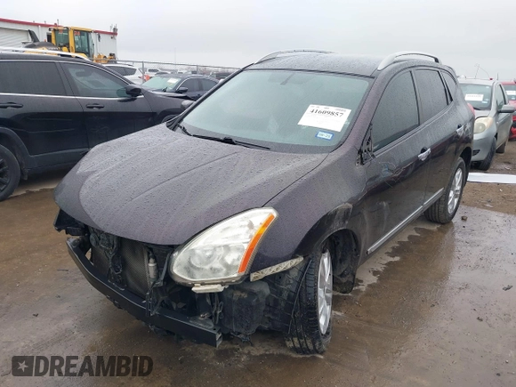 2013 Nissan Rogue S with VIN JN8AS5MT9DW030721, listed as a IAAI auction lot 41609857 with 143,024 mi miles. Bid and sale history available at carsss.com. Image 17.