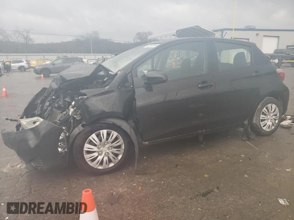 2014 Toyota Yaris L with VIN VNKKTUD39EA002446, listed as a Copart auction lot 42655595 with 0 mi miles and Salvage Title. Bid and sale history available at carsss.com. Image 1.