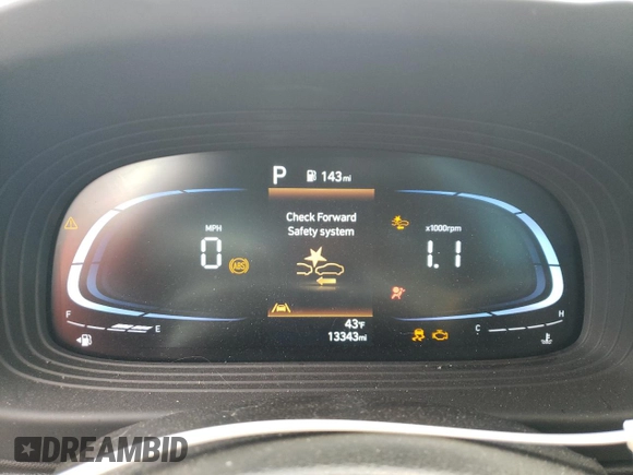 2024 Hyundai Venue Limited with VIN KMHRC8A34RU324477, listed as a Copart auction lot 88054915 with 13,343 mi miles and Salvage Title. Bid and sale history available at DreamBid. Image 9.