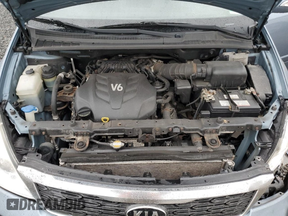 2012 Kia Sedona LX with VIN KNDMG4C70C6465733, listed as a Copart auction lot 52017215 with 149,800 mi miles and Salvage Title. Bid and sale history available at carsss.com. Image 12.