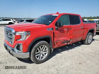 2020 GMC Sierra 1500 SLT with VIN 3GTP8DED3LG324005, listed as a Copart auction lot 52214755 with 72,397 mi miles and Salvage title. Bid and sale history available at DreamBid. Image 1.