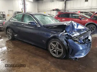 2021 Mercedes-Benz C 300 with VIN W1KWF8EB8MR644824, listed as a Copart auction lot 46286505 with 27,075 mi miles and Non Repairable. Bid and sale history available at carsss.com. Image 4.