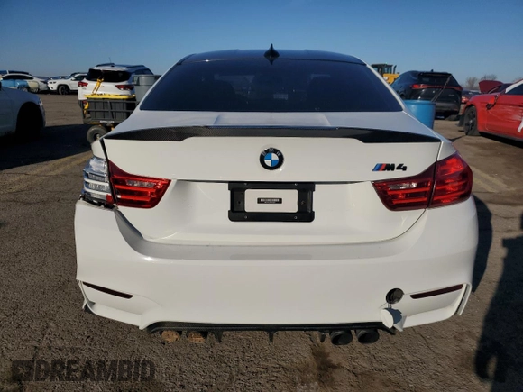 2016 BMW M4 with VIN WBS3R9C56GK336936, listed as a Copart auction lot 52146915 with 70,585 mi miles and Salvage Title. Bid and sale history available at carsss.com. Image 6.