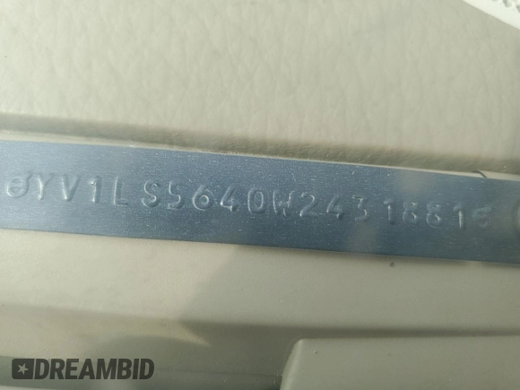 1998 Volvo S70 z VIN YV1LS5640W2431881, wystawiony jako Copart lot #53925195 z przebiegiem Nie podano mil oraz Czysty tytuł • Clean title. Historia ofert i sprzedaży dostępna na DreamBid. Obrazek 12.
